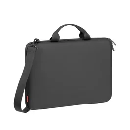 Rivacase 5130 Funda Protectora Rígida 38.9 cm (15.3") para Portátil, Compatible con MacBook Air 15, Material EVA Resistente a Golpes y Agua, con Asa y Correa Extraíble, Negro