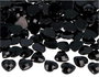 Innspiro Gemas Decorativas Acrílicas Corazón Negro Opaco 14x14mm