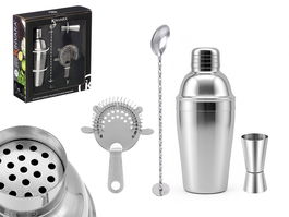 KINVARA Set Coctelera 4 Piezas Acero Inoxidable 26.5 x 29 x 8.5 cm (Set de 6)