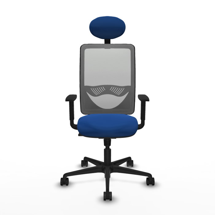 PIQUERAS Y CRESPO Silla de oficina Zulema con mecanismo Sincro, Azul y Gris PIQUERAS Y CRESPO Silla de oficina Zulema con mecanismo Sincro, Azul y Gris