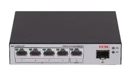 H3c ls-1600v2-6p-gl switch gestionado l2 gigabit ethernet (10/100/1000) negro, gris