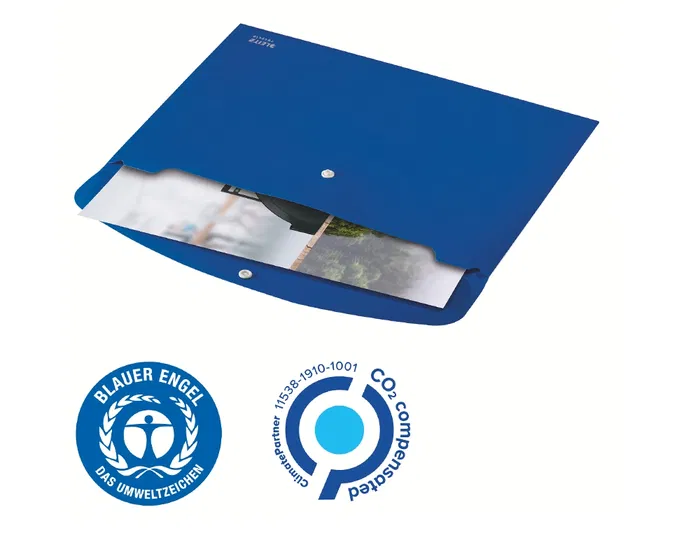 Leitz Portadocumentos Broche Din A4 Polipropileno Azul