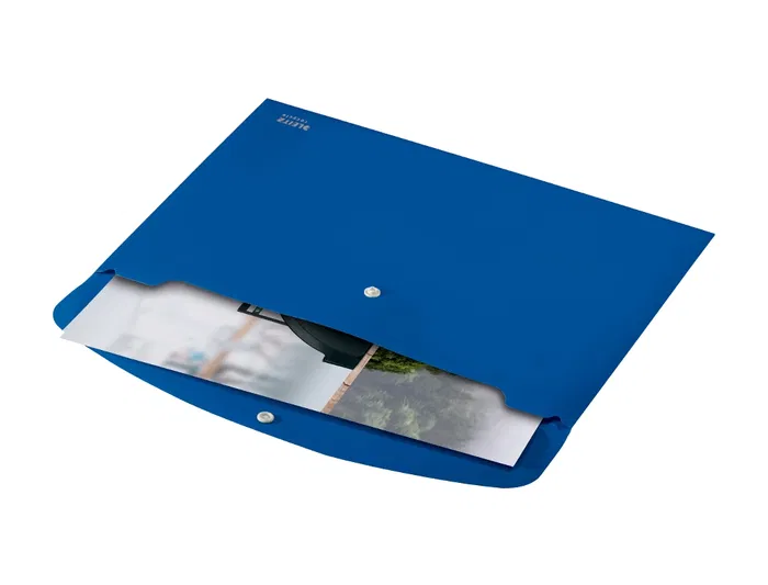 Leitz Portadocumentos Broche Din A4 Polipropileno Azul