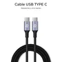 SUBBLIM Cable USB-C a USB-C 100W 2m Negro - PD 3.0 QC 3.0 Carga Rápida, Chip E-Marker, 480 Mbps Datos - para MacBook, iPhone 15, Galaxy S24, iPad