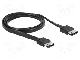DeLOCK 85640 Cable eSATA 3 Gb/s a eSATA 1 m Negro