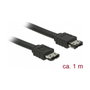 Delock Cable eSATA 85640 Macho a Macho 3 Gb/s 1 m Negro