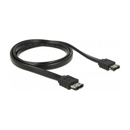 Delock Cable eSATA 85640 Macho a Macho 3 Gb/s 1 m Negro