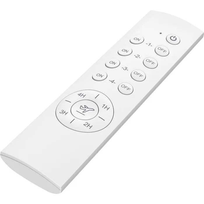 GAO GAO4004282445258 Juego de 3 Enchufes con Control Remoto, Botón Individual, Alcance 30 m, Temporizador 1-4h