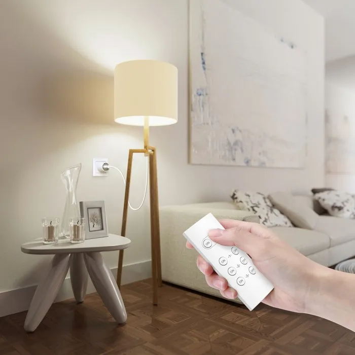 GAO GAO4004282445258 Juego de 3 Enchufes con Control Remoto, Botón Individual, Alcance 30 m, Temporizador 1-4h