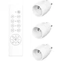 GAO GAO4004282445258 Juego de 3 Enchufes con Control Remoto, Botón Individual, Alcance 30 m, Temporizador 1-4h