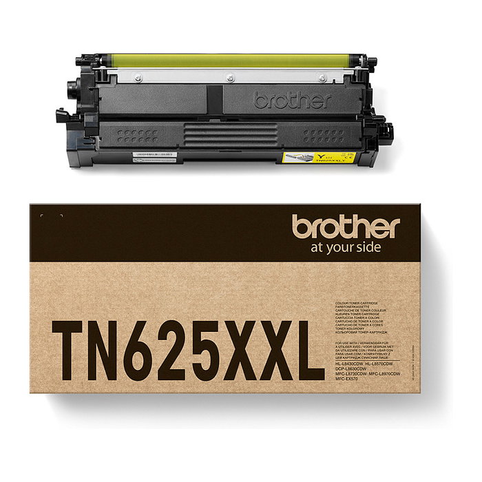 Brother TN-625XXLY Toner Original Amarillo Extra Alto Rendimiento (6500 páginas) Compatible con HL-L8430CDW, DCP-L8630, MFC-L8730CDW