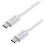 ADATA Cable USB-C a USB-C CACC-200PN-WH de 2 metros, 100W, Blanco