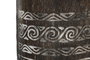 DKD Home Decor Macetero de Madera Tallado Cocotero Marrón 20x20x90 cm