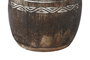 DKD Home Decor Macetero de Madera Tallado Cocotero Marrón 20x20x90 cm