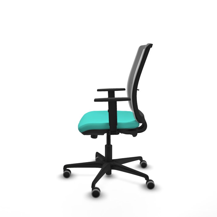 PIQUERAS Y CRESPO Silla de oficina Haches Turquesa y Gris