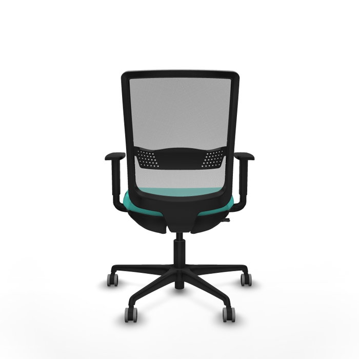 PIQUERAS Y CRESPO Silla de oficina Haches Turquesa y Gris