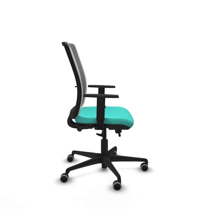 PIQUERAS Y CRESPO Silla de oficina Haches Turquesa y Gris