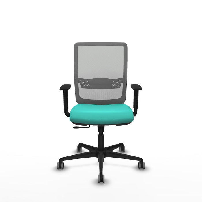 PIQUERAS Y CRESPO Silla de oficina Haches Turquesa y Gris