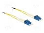 DeLOCK Cable de fibra óptica LC a LC monomodo OS2 0,5 m Amarillo