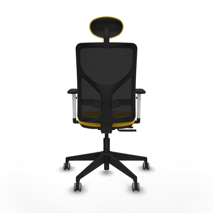 PIQUERAS Y CRESPO Silla de oficina Motilla con mecanismo Sincro/Traslack, Amarillo y Negro PIQUERAS Y CRESPO Silla de oficina Motilla con mecanismo Sincro/Traslack, Amarillo y Negro