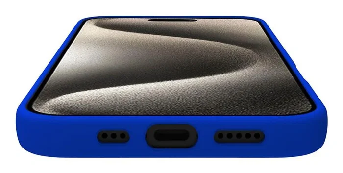Celly CROMO1078BL Funda para iPhone 16 (6.1") Azul - Microfibra, Silicona, TPU - Resistente a Golpes