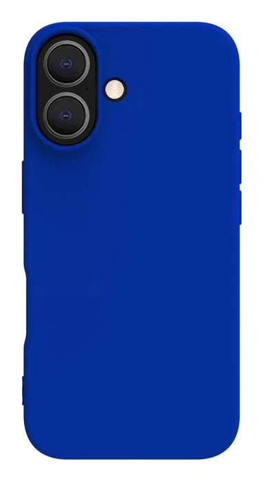 Celly CROMO1078BL Funda para iPhone 16 (6.1") Azul - Microfibra, Silicona, TPU - Resistente a Golpes