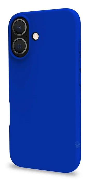 Celly CROMO1078BL Funda para iPhone 16 (6.1") Azul - Microfibra, Silicona, TPU - Resistente a Golpes