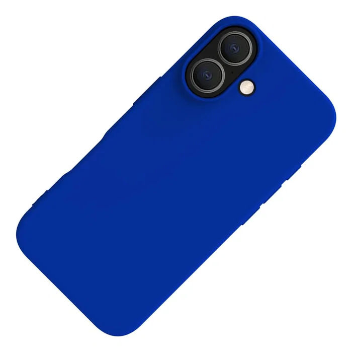 Celly CROMO1078BL Funda para iPhone 16 (6.1") Azul - Microfibra, Silicona, TPU - Resistente a Golpes