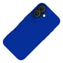 Celly CROMO1078BL Funda para iPhone 16 (6.1") Azul - Microfibra, Silicona, TPU - Resistente a Golpes
