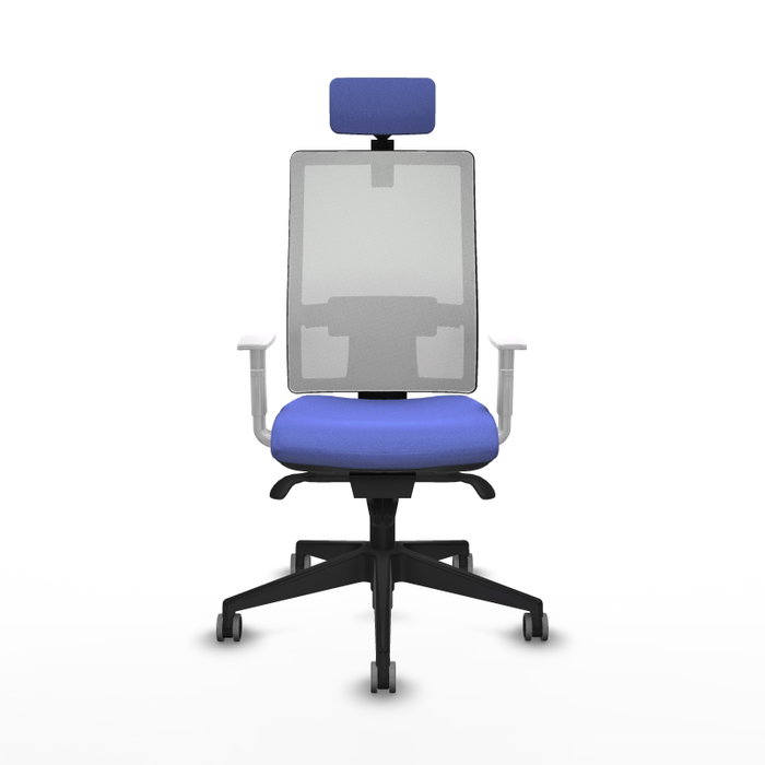 PIQUERAS Y CRESPO Silla de oficina Horna con mecanismo Sincro, Azul claro y Blanco PIQUERAS Y CRESPO Silla de oficina Horna con mecanismo Sincro, Azul claro y Blanco