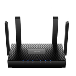 Cudy WR3000 AX3000 Router Wi-Fi 6 Mesh de Sobremesa Doble Banda (2.4GHz/5GHz) 2402 Mbps Gigabit Ethernet 4 Antenas Negro