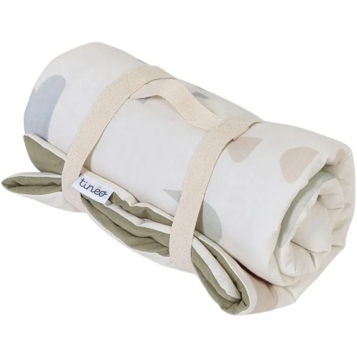 Tineo Alfombra de juegos portátil para niños - TIN3275053761605 - Motivo Dinosaurios - 100 x 100 cm