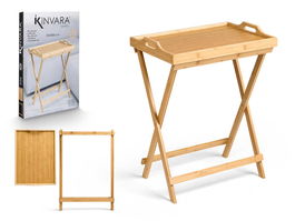 Kinvara Mesa Plegable Bambú Natural 50 x 36 x 64,5 cm (Set de 4)
