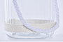 DKD Home Decor Portavelas Básico Natural Transparente Cristal Cuerda Hierro 20 x 21 x 18 cm (6 Unidades)