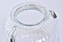 DKD Home Decor Portavelas Básico Natural Transparente Cristal Cuerda Hierro 20 x 21 x 18 cm (6 Unidades)