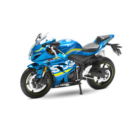 DEQUBE Suzuki GSX-R1000 D00385 Modelo a Escala 1:12 Metal Die-Cast con Sistema Pull-Back Azul