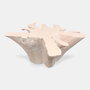 DKD Home Decor Mesa de Centro Raíz de Teca Decapé Blanco