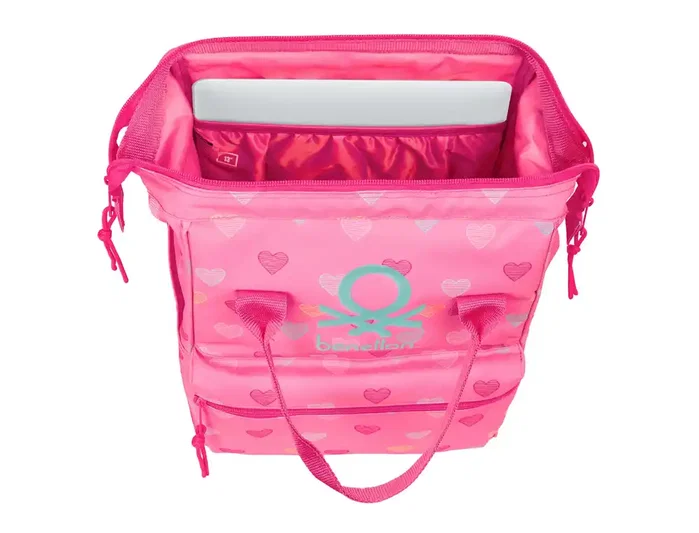 Safta Mochila Benetton Heart para portátil de 13 pulgadas Safta Mochila Benetton Heart para portátil de 13 pulgadas