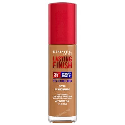Rimmel London Lasting Finish Hydration Boost SPF20 #407-Warm Tan 30 ml