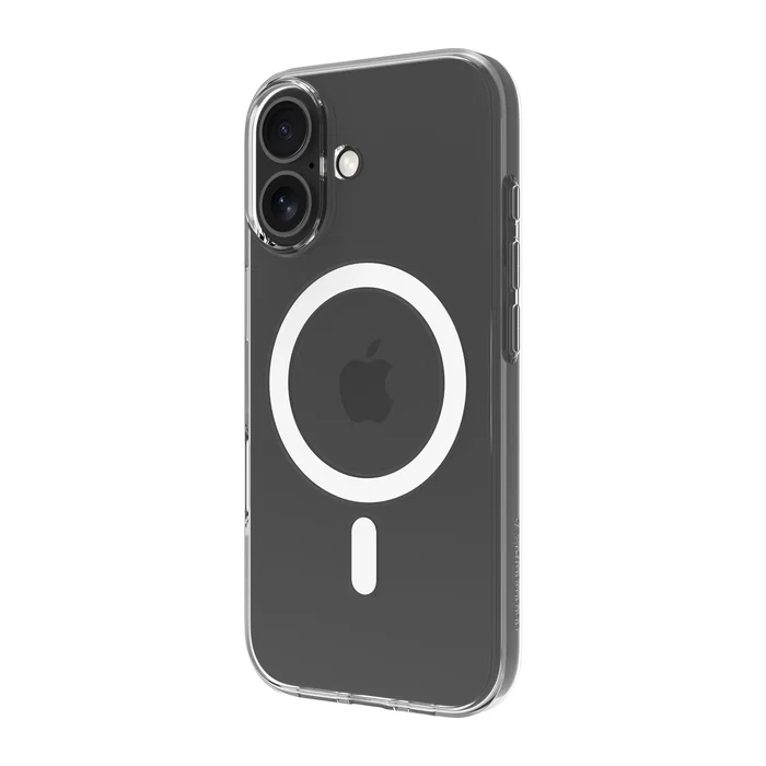 Dbramante1928 Greenland Pro MS - Funda transparente resistente a impactos para Apple iPhone 17, compatible con carga inalámbrica