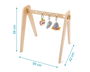 KioKids Gimnasio Infantil De Madera Para Bebé +2 Meses Estimula Desarrollo Sensorial Y Motriz