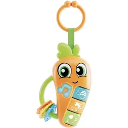 Lisciani Giochi Zanahoria Sonajero Electrónico CAROTINA BABY Melodías y Sonidos de Animales, Mordedores LIS8008324109876