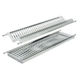 TECNOINOX Inoxmatic M450 Escurreplatos y Vasos de Acero Inoxidable con Bandeja