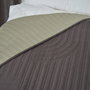 Day Colcha 220x240 cm Verde musgo y gris oscuro