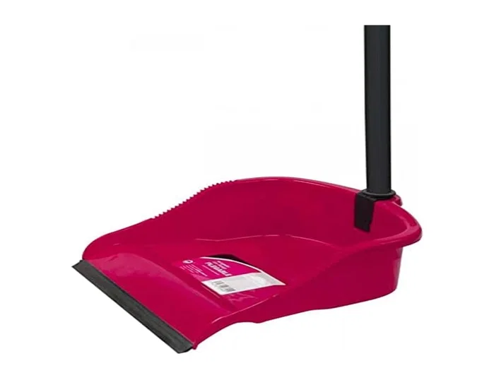 Blanca Recogedor con mango plegable rojo Blanca Recogedor con mango plegable rojo