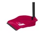 Blanca Recogedor con mango plegable rojo