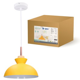 GSC Evolution Lámpara de techo colgante Serie Sompara E27 Amarillo