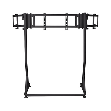 Thermaltake Soporte Triple para Monitores Pro GSC-MSP-MDSLBB-01 - Soporte de Piso para 3 Pantallas de 27" a 55", 60 kg, Ajuste de Altura, Negro