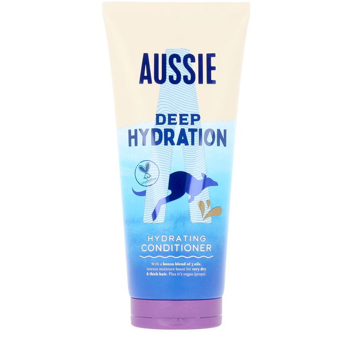 Aussie Deep Hydration Conditioner 200 ml - Acondicionador Hidratación Profunda con Aceites de Jojoba, Aguacate y Macadamia para Cabello Seco y Encrespado - Vegano, Sin Crueldad