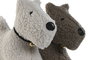 DKD Home Decor Sujetapuertas de Poliéster Diseño Perro, Pack de 2